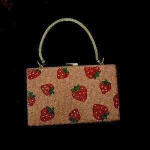 Claire’s Strawberry Pink Bedazzled purse
